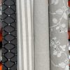 Linen Look GREY MIX & MATCH Culla Collection Fabric Furnishing Curtain Upholstery Dressmaking Cotton Material 55"/140cm Wide Canvas