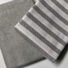 Linen Look White STRIPES Culla Fabric Furnishing Curtain Upholstery Dressmaking Cotton Material 110″/280cm EXTRA Wide Canvas - GREY - Image 5