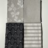 Linen Look White STRIPES Culla Fabric Furnishing Curtain Upholstery Dressmaking Cotton Material 110″/280cm EXTRA Wide Canvas - GREY - Image 9