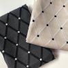 Linen Look NATURAL Embroidered Rhombus Culla Fabric Furnishing Curtain Upholstery Dressmaking Cotton Lurex Material 55"/140cm Wide Canvas - Image 7