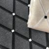 Linen Look NATURAL Embroidered Rhombus Culla Fabric Furnishing Curtain Upholstery Dressmaking Cotton Lurex Material 55"/140cm Wide Canvas - Image 8