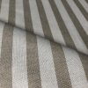 Linen Look White STRIPES Culla Fabric Furnishing Curtain Upholstery Dressmaking Cotton Material 110″/280cm EXTRA Wide Canvas - NATURAL - Image 3