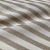 Linen Look White STRIPES Culla Fabric Furnishing Curtain Upholstery Dressmaking Cotton Material 110″/280cm EXTRA Wide Canvas - NATURAL - Image 4