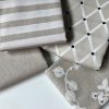 Linen Look White STRIPES Culla Fabric Furnishing Curtain Upholstery Dressmaking Cotton Material 110″/280cm EXTRA Wide Canvas - NATURAL - Image 8