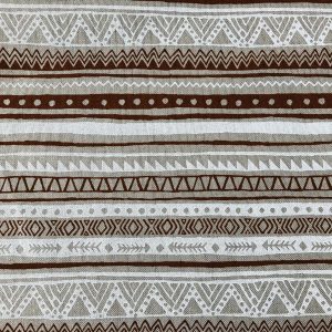 Maya Stripes Tribal Indian Pattern Mexican Aztec Ornament Ethnic Fabric Geometric Print Furnishing Upholstery Material 55"/140cm Wide