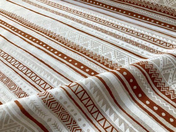 Maya Stripes Tribal Indian Pattern Mexican Aztec Ornament Ethnic Fabric Geometric Print Furnishing Upholstery Material 55"/140cm Wide - Image 3