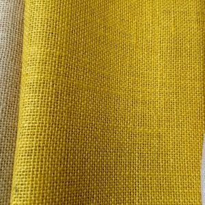 MUSTARD Dyed HESSIAN 100% JUTE Fabric Sacking Material - 10oz Fine Natural Burlap for Wedding, Table Runner, Curtains - 150cm or 59" Wide