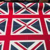 UK & USA Banner  Retro Flag Linen Look Heavy Jacquard Gobelin Upholstery Cotton Cushion Panel Fabric - Sold By The Panel - Image 2