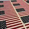 UK & USA Banner  Retro Flag Linen Look Heavy Jacquard Gobelin Upholstery Cotton Cushion Panel Fabric - Sold By The Panel - Image 4