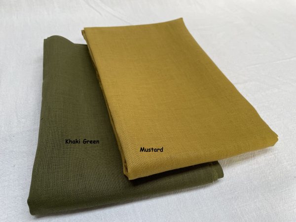 Pure Plain Soft 100% Linen Fabric Material Lightweight Linens for home decor, bedding, clothes, curtains - 140cm wide - Image 4