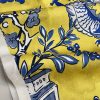 BLUE Chinese Dragon Digitally Printed Fabric Asian Porcelain Motif Material Home Decor Curtain Upholstery 140cm or 55" wide - Mustard & Blue - Image 3