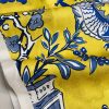 BLUE Chinese Dragon Digitally Printed Fabric Asian Porcelain Motif Material Home Decor Curtain Upholstery 140cm or 55" wide - Mustard & Blue - Image 6