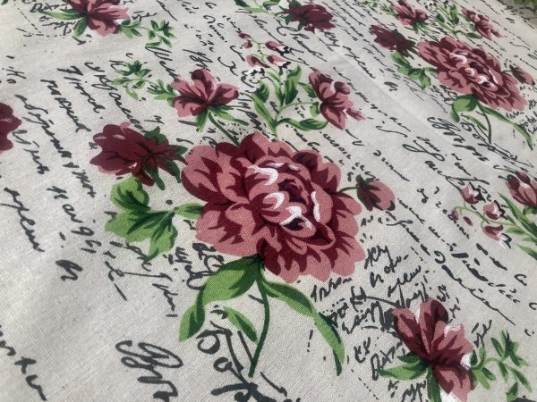 Cotton Linen Blend Collection Mix Fabrics Natural Printed Hessian Jute Material Home Decor Curtain Upholstery- 59"/150cm Wide Canvas - Image 9