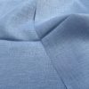 Pure Plain Soft Linen Fabric Material - 100% Linens Textile for Home Decor, Curtains, Clothes - 140cm wide - Plain DENIM BLUE - Image 4