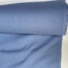 Pure Plain Soft Linen Fabric Material - 100% Linens Textile for Home Decor, Curtains, Clothes - 140cm wide - Plain DENIM BLUE - Image 3