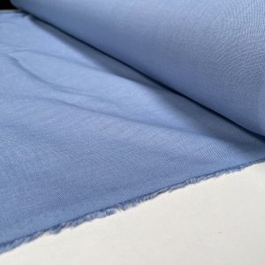Pure Plain Soft Linen Fabric Material - 100% Linens Textile for Home Decor, Curtains, Clothes - 140cm wide - Plain DENIM BLUE