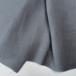 Pure Plain Soft Linen Fabric Material - 100% Linens Textile for Home Decor, Curtains, Clothes - 140cm wide - Plain CHARCOAL GREY