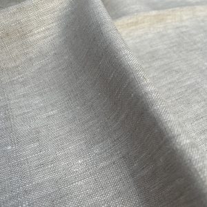 Pure Plain Soft Linen Fabric Material - 100% Linens Textile for Home Decor, Curtains, Clothes, Face Mask - 140cm wide - Plain NATURAL Linen