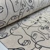 Picasso Faces Digitally Printed Fabric Furnishing Curtain Upholstery Dressmaking Cotton Material 55"/140cm Wide Canvas - Image 4