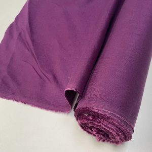 Pure Plain Soft Linen Fabric Material -  100% Linens Textile for Home Decor, Curtains, Clothes - 140cm wide - Plain PURPLE