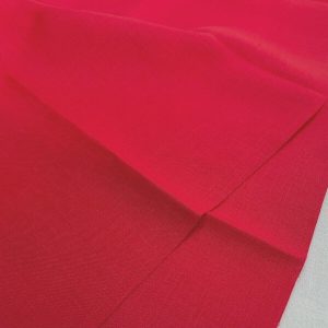 Pure Plain Soft Linen Fabric Material -  100% Linens Textile for Home Decor, Curtains, Clothes - 140cm wide - Plain RED Linen
