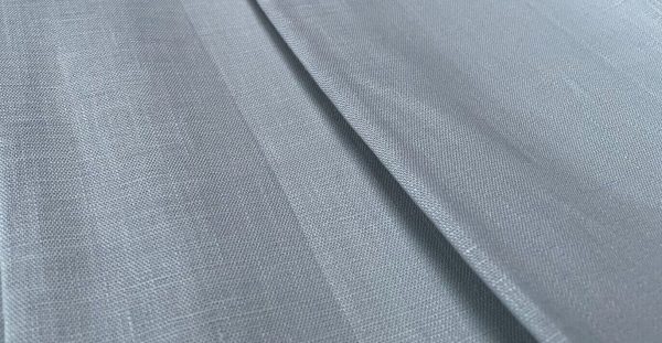 Pure Plain Soft Linen Fabric Material -  100% Linens for Home Decor, Curtains, Clothes - 140cm wide - Plain Silver Grey