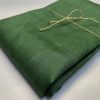 Pure Plain Soft Linen Fabric Material -  100% Linen for Home Decor, Curtains, Clothes - 140cm wide - Plain GREEN