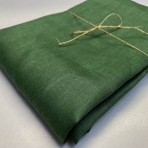 Pure Plain Soft Linen Fabric Material -  100% Linen for Home Decor, Curtains, Clothes - 140cm wide - Plain GREEN