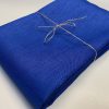Pure Plain Soft Linen Fabric Material -  100% Linen for Home Decor, Curtains, Clothes - 140cm wide - Plain ROYAL BLUE