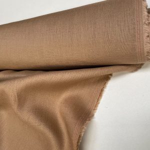 Pure Plain Soft Linen Fabric Material - 100% Linens Textile for Home Decor, Curtains, Clothes - 140cm wide - Plain TAUPE BROWN