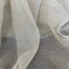 CREAM Inbetween Voile Tulle Organza Fabric Linen Look Sheer Curtains Net With Lead Cord Weight Base - 280cm EXTRA Wide - Image 5