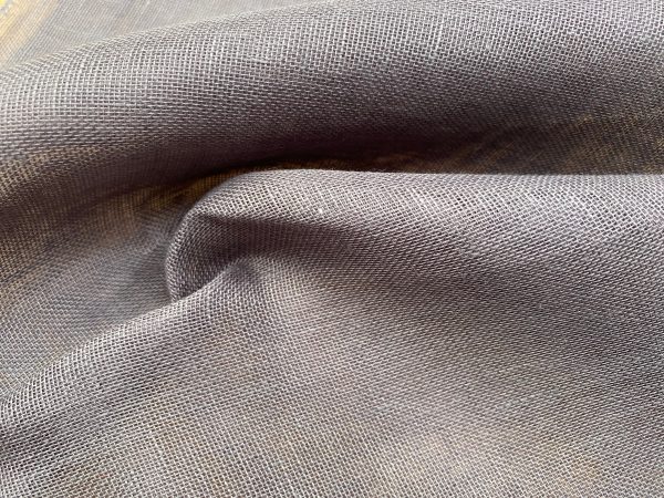 Extra Wide 100% Linen Fabric - Soft Linen Material for Home Decor, Curtains, Clothes - 118"/ 300cm wide - Plain GREY PLUM
