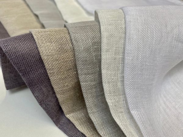 Extra Wide 100% Linen Fabric - Soft Linen Material for Home Decor, Curtains, Clothes - 118"/ 300cm wide - Plain GREY PLUM - Image 3