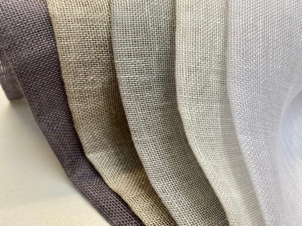 Extra Wide 100% Linen Fabric - Soft Linen Material for Home Decor, Curtains, Clothes - 118"/ 300cm wide - Plain GREY PLUM - Image 5