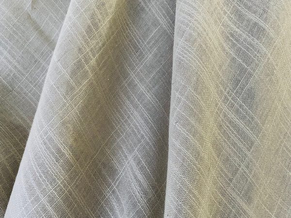 Inbetween Voile Tulle Organza Fabric Linen Look Sheer Curtains Net With Lead Cord Weight Base Solid Plain Colour - 280cm EXTRA Wide - Image 6