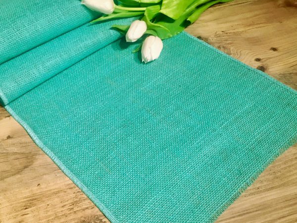 JADE Rustic Burlap Jute Runners For Events, Weddings, Home - Jute Hessian Table Runner - 12'' or 30cm Wide