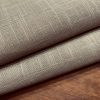 TAUPE Beige Inbetween Voile Tulle Organza Fabric Linen Look Sheer Curtains Net With Lead Cord Weight Base - 280cm EXTRA Wide - Image 3