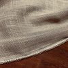 TAUPE Beige Inbetween Voile Tulle Organza Fabric Linen Look Sheer Curtains Net With Lead Cord Weight Base - 280cm EXTRA Wide - Image 5