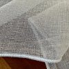 TAUPE GREY Inbetween Voile Tulle Organza Fabric Linen Look Sheer Curtains Net With Lead Cord Weight Base - 280cm EXTRA Wide - Image 3