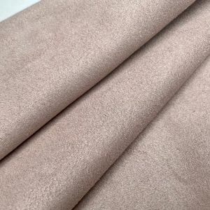 Beige BLACKOUT Faux Suede Polyester Fabric For Curtains Upholstery Material - 55"/140cm Wide
