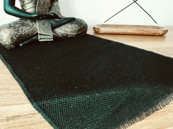 BLACK Rustic Burlap Jute Runners For Events, Weddings, Home - Jute Hessian Table Runner - 12'' or 30cm Wide