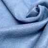 Blue BLACKOUT Faux Suede Polyester Fabric For Curtains Upholstery Material - 110"/280cm EXTRA Wide - Image 2