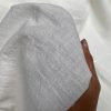 Cream Stone Washed Pure Plain Linen Fabric Material - 100% Linens Home Decor Bedding Clothes Curtains - 55" 140cm Wide