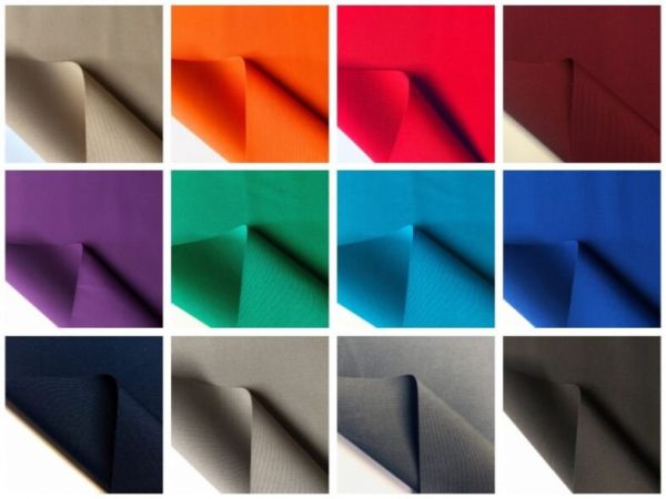 Plain DRALON Outdoor Fabric Solid Acrylic Teflon Waterproof Upholstery Material For Cushion Gazebo Beach - 63"/160cm Wide