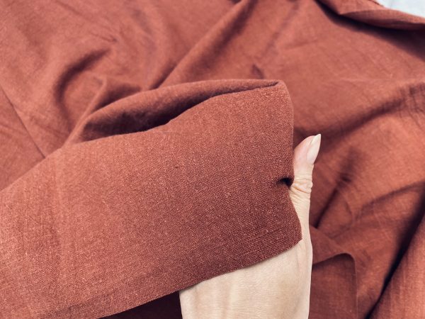 Stone Washed Pure Plain Linen Fabric Material - 100% Linens home decor bedding clothes curtains - 140cm wide - Image 13
