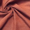 Burgundy Red Stone Washed Pure Plain Linen Fabric Material - 100% Linens Home Decor Bedding Clothes Curtains - 55" 140cm Wide - Image 2