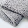 Sherpa Fleece Fabric Super Soft Stretch Material Home Decor Upholstery Dressmaking - 64"/165 cm Wide - GREY - Image 2