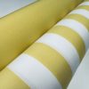 Yellow & White Striped DRALON Outdoor Fabric Acrylic Teflon Waterproof Upholstery Material For Cushion Gazebo Beach - 125"/320cm Wide - Image 4