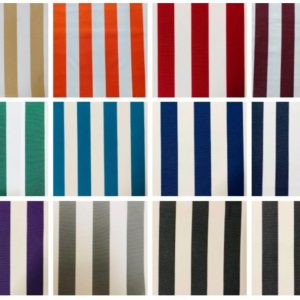 Striped DRALON Outdoor Fabric Solid Acrylic Teflon Waterproof Upholstery Material For Cushion Gazebo Beach - 125"/320cm Wide