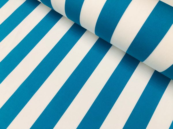 Striped DRALON Outdoor Fabric Solid Acrylic Teflon Waterproof Upholstery Material For Cushion Gazebo Beach - 125"/320cm Wide - Image 10